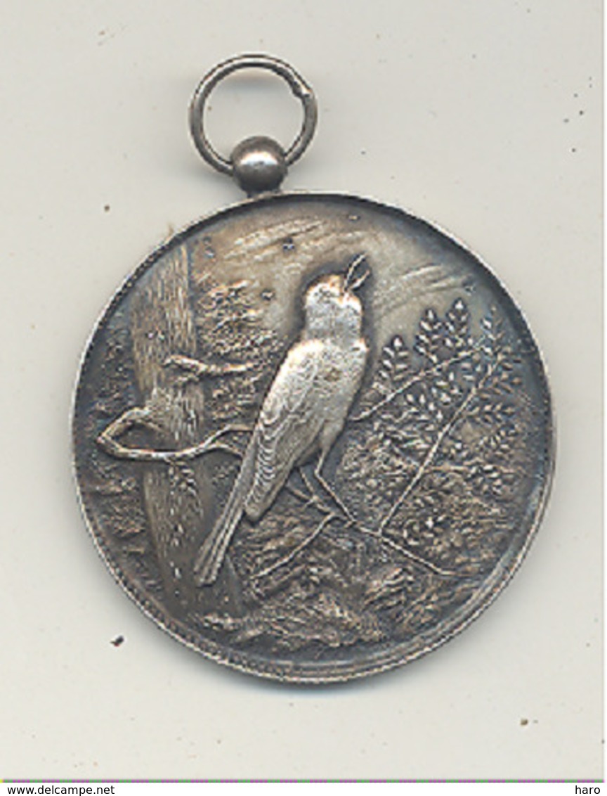 Médaille  MECHELEN / MALINES 1946, Exposition D'oiseaux - Ornithologie,...Matière Argent ?? (SL) - Altri & Non Classificati