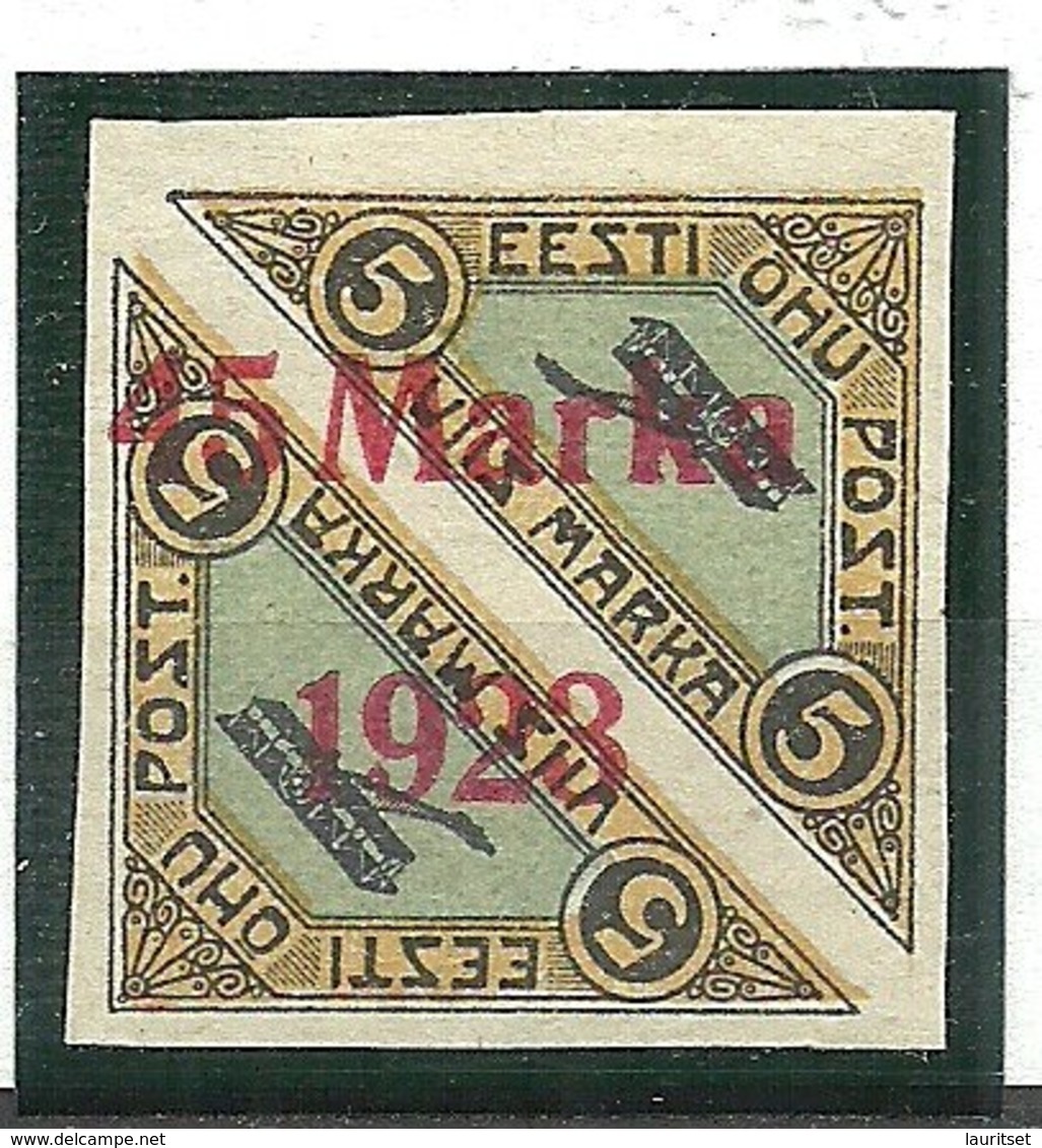 ESTLAND ESTONIA 1923 Michel 45 B I * With P. Hujala Sertificate - Estland