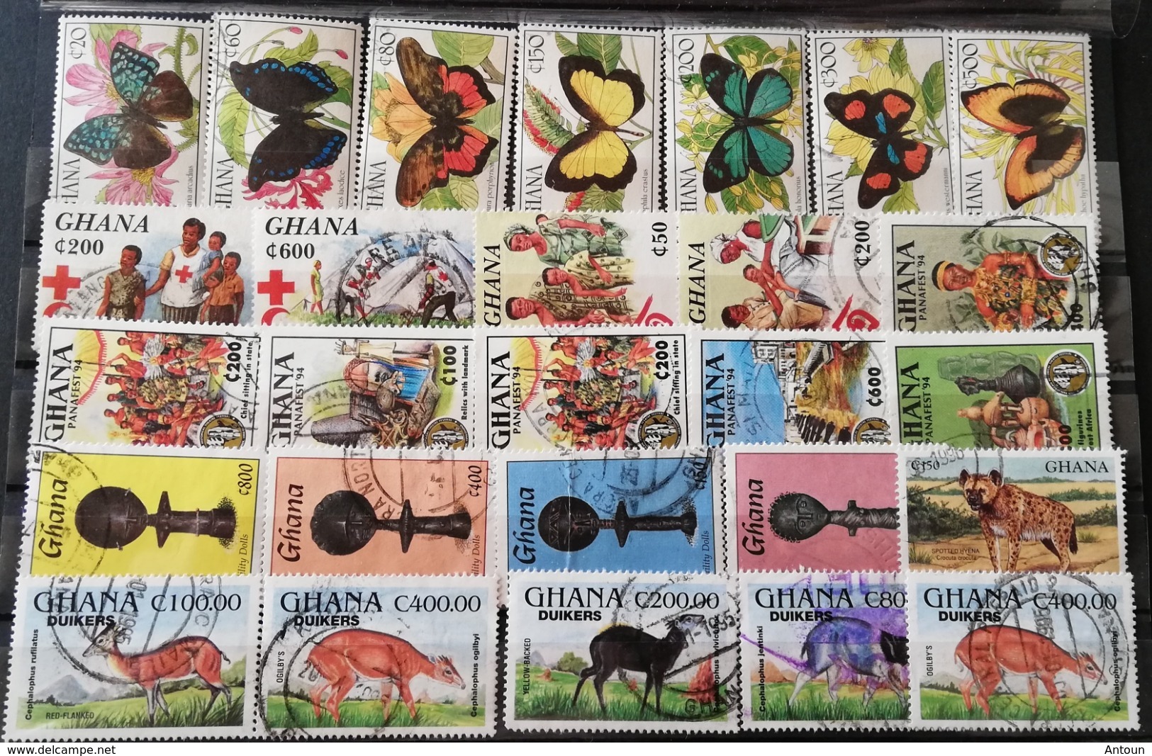 Ghana Mixed LOT USED  Postage Fee To Be Added On All Items - Ghana (1957-...)