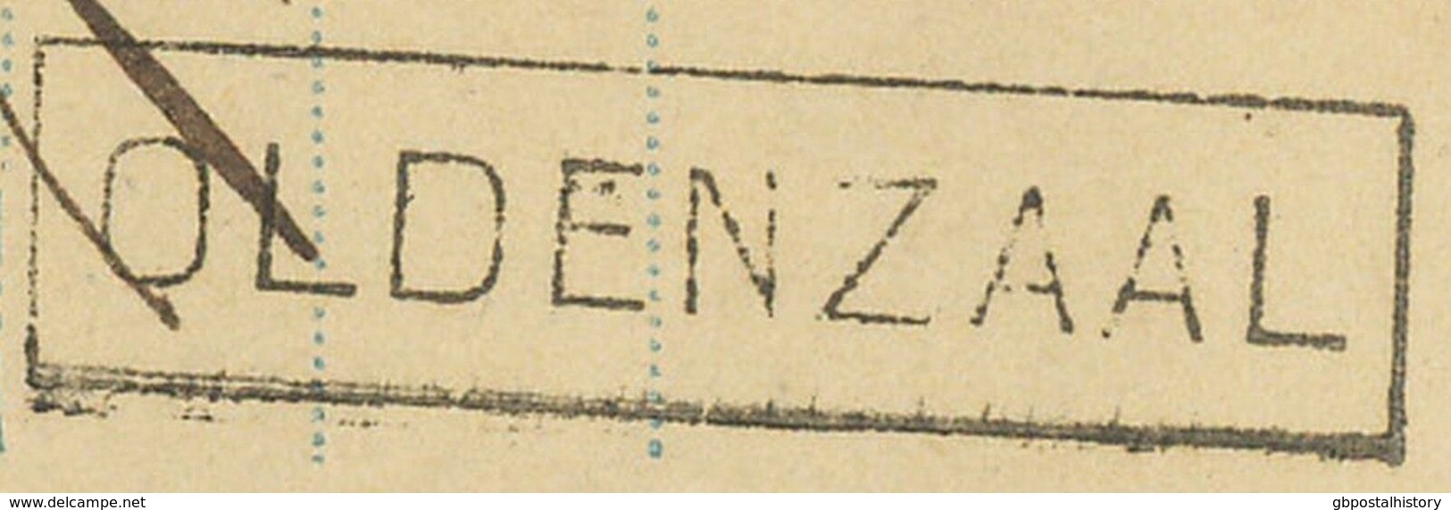 NIEDERLANDE"ARNH. - OLDENZ. / II" K2 U. RA1 "OLDENZAAL" Zwei Bahnpoststpl. 5 C GA 1877 - Poststempels/ Marcofilie