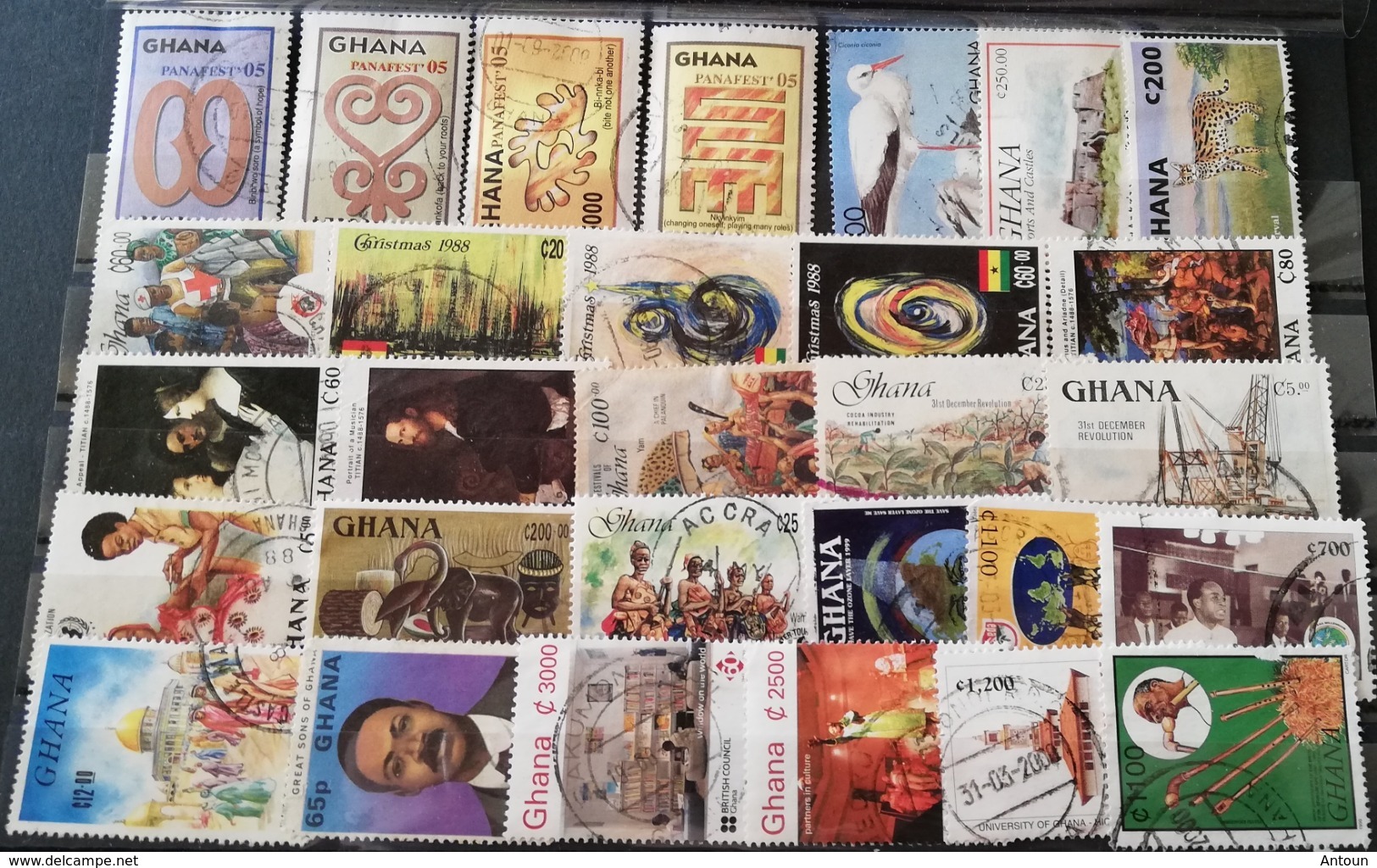 Ghana Mixed LOT USED  Postage Fee To Be Added On All Items - Ghana (1957-...)