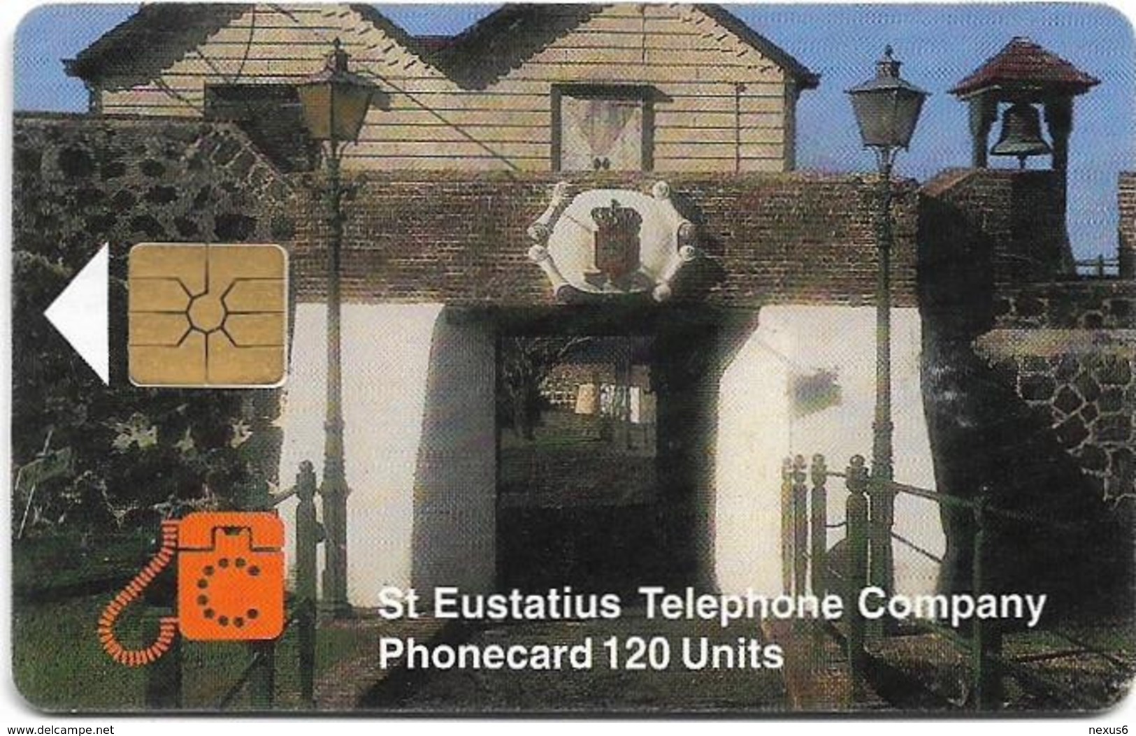 St. Eustatius (Antilles Netherlands) - Eutel - Mountains, 120Units, 11.1998, 5.000ex, Used - Antille (Olandesi)