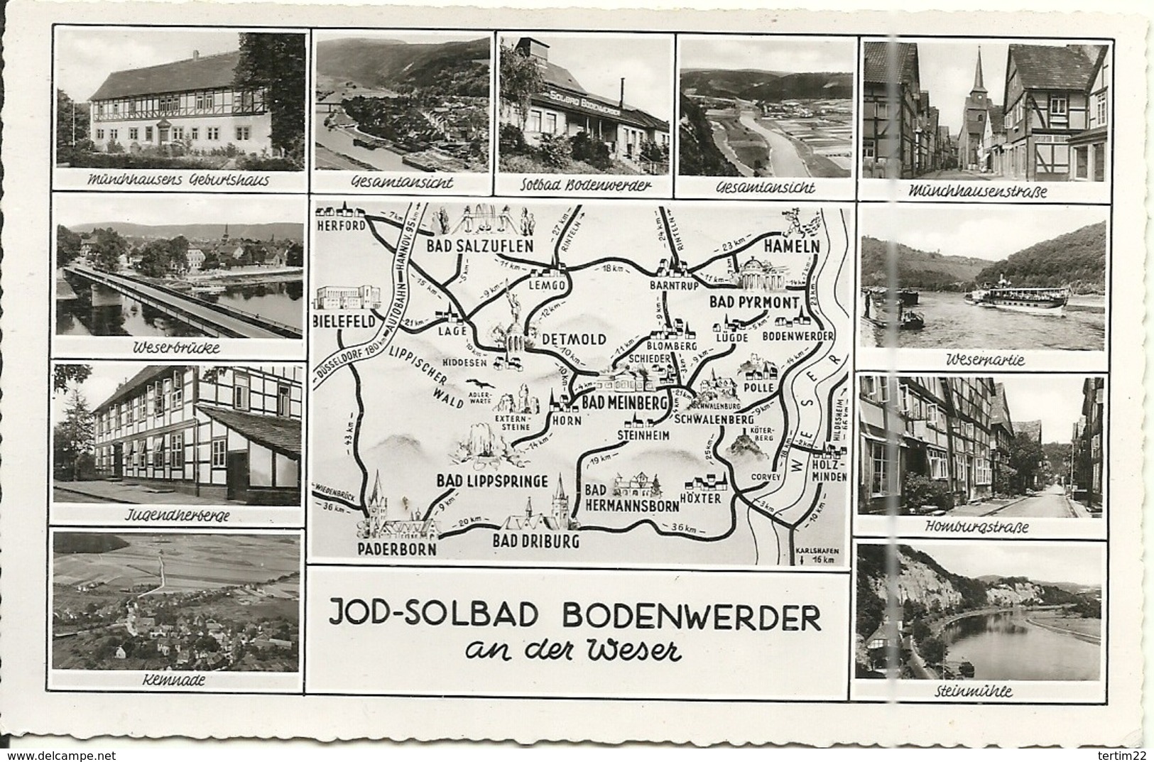 ( JOD SOLBAD BODENWERDER   ) (BASSE SAXE  ) ( ALLEMAGNE ) ( HOLZMINDEN )AN DER WESER - Holzminden