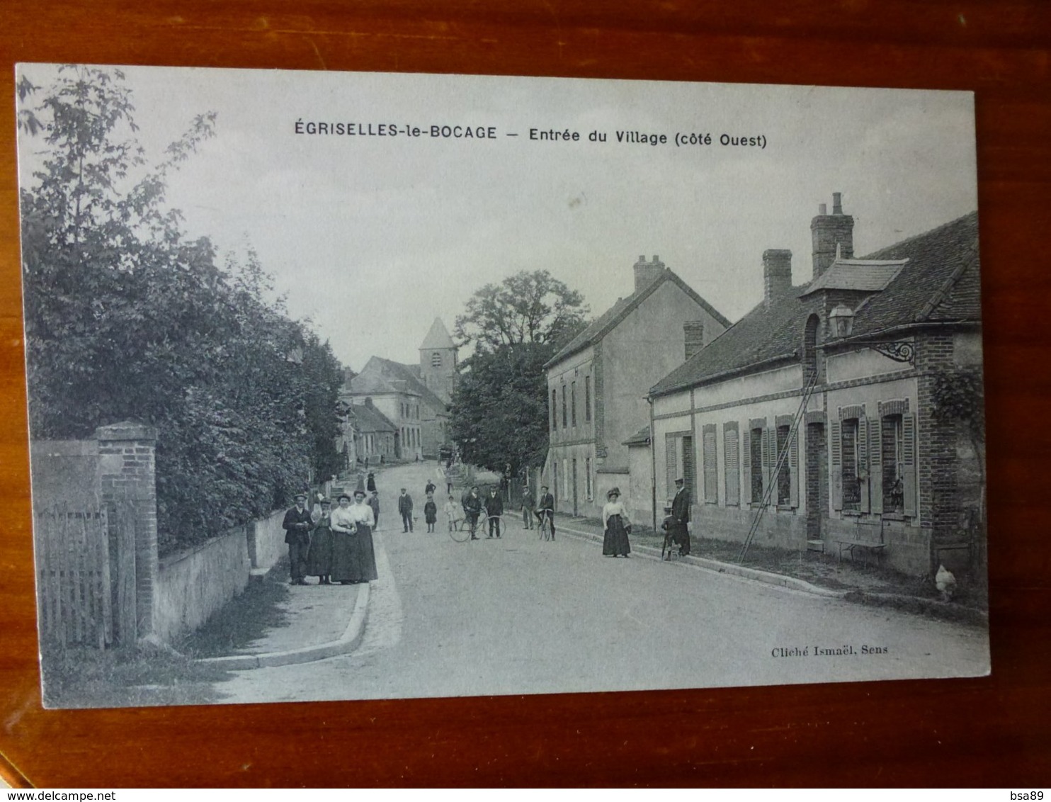 CPA EGRISELLES-LE-BOCAGE, ENTREE DU PAYS, COTE OUEST - Egriselles Le Bocage