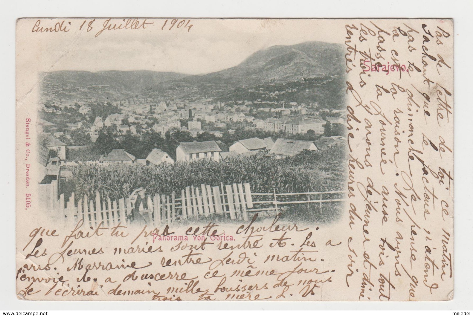 BB405 - BOSNIE HERZEGOVINE - SARAJEVO - Panorama Von Gorica - Bosnie-Herzegovine