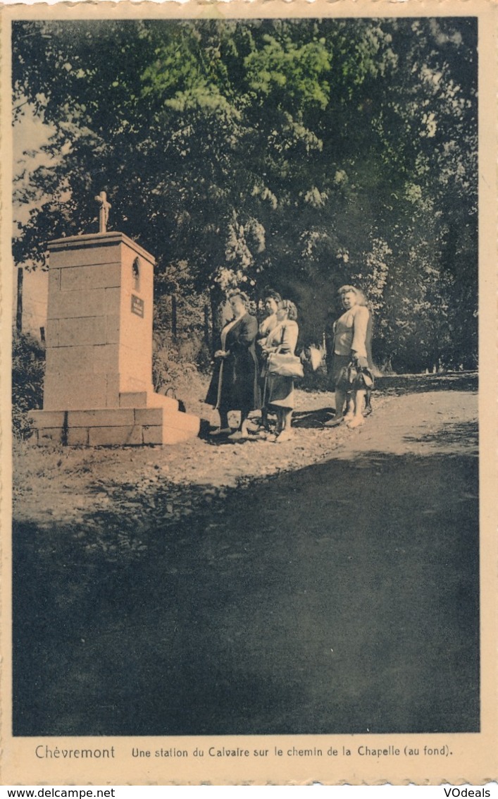 CPA - Belgique - Chévremont - Une Station Du Calvaire Sur Le Chemin De La Chapelle - Chaudfontaine