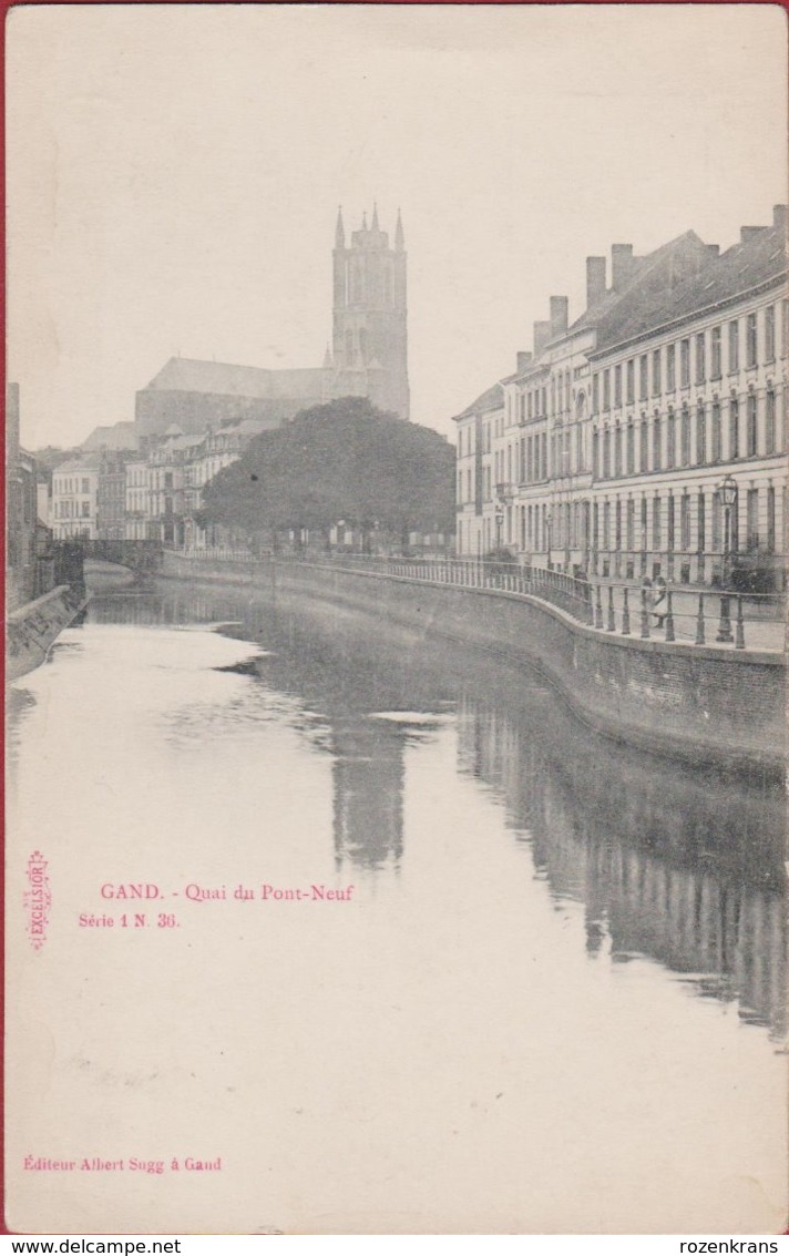 Gent Gand Le Quai Du Pon Neuf Nieuwbrugkaai En Nederschelde Sugg Serie 1 Nr. 36 (In Zeer Goede Staat) - Gent