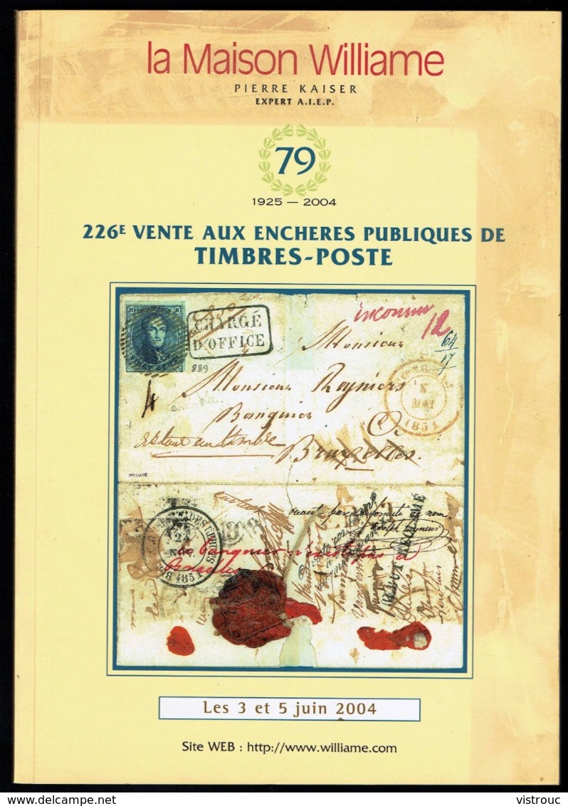 Maison WILLIAM - 226 E Vente Publique Des 3 Et 5 Juin  2004. - Catalogues For Auction Houses