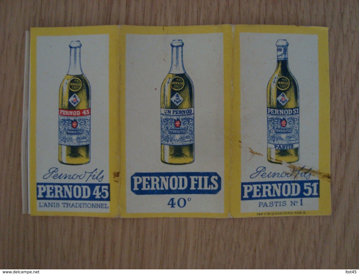 PAQUET ANCIEN DE FILTRES A CIGARETTES PERNOD 51 - Sonstige & Ohne Zuordnung