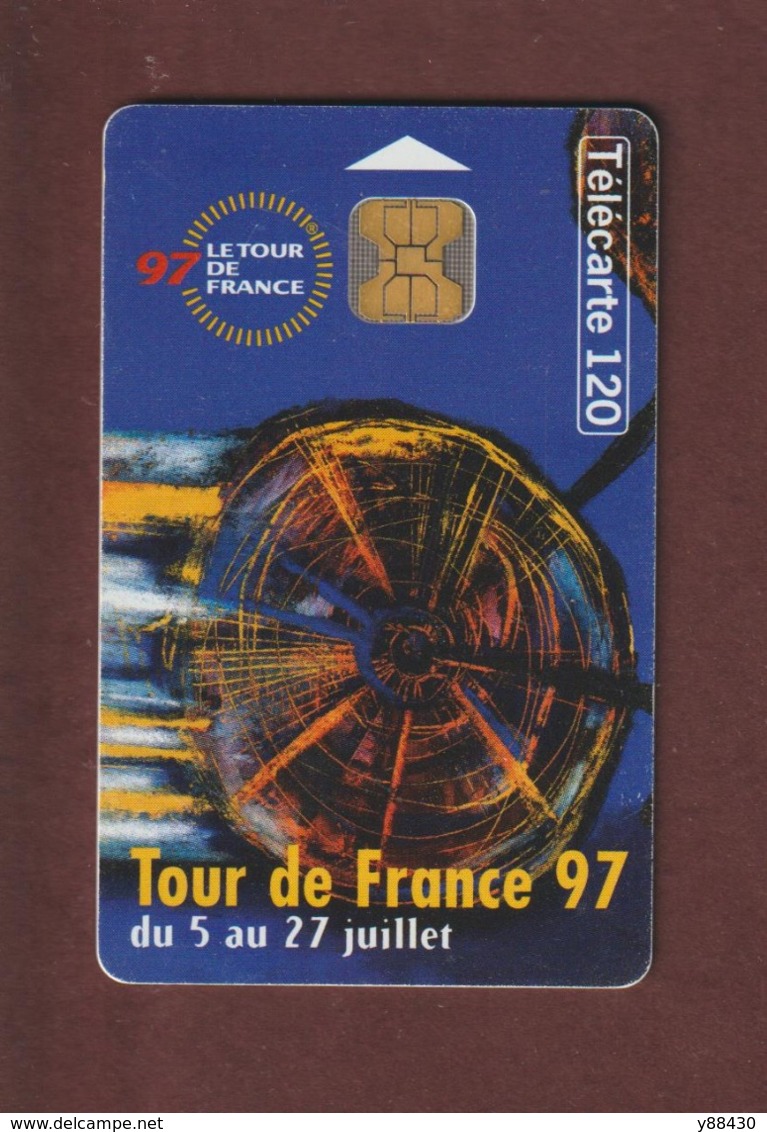 TELECARTE - Carte Téléphonique De 120 Unités - LE TOUR DE FRANCE  Du 5 Au 27 Juillet 1997  - 2 Scannes. - 120 Unidades