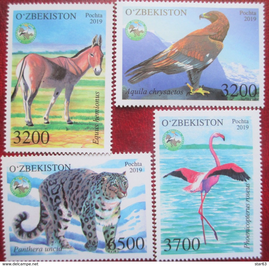 Uzbekistan  2019  Fauna  4 V   MNH - Uzbekistan