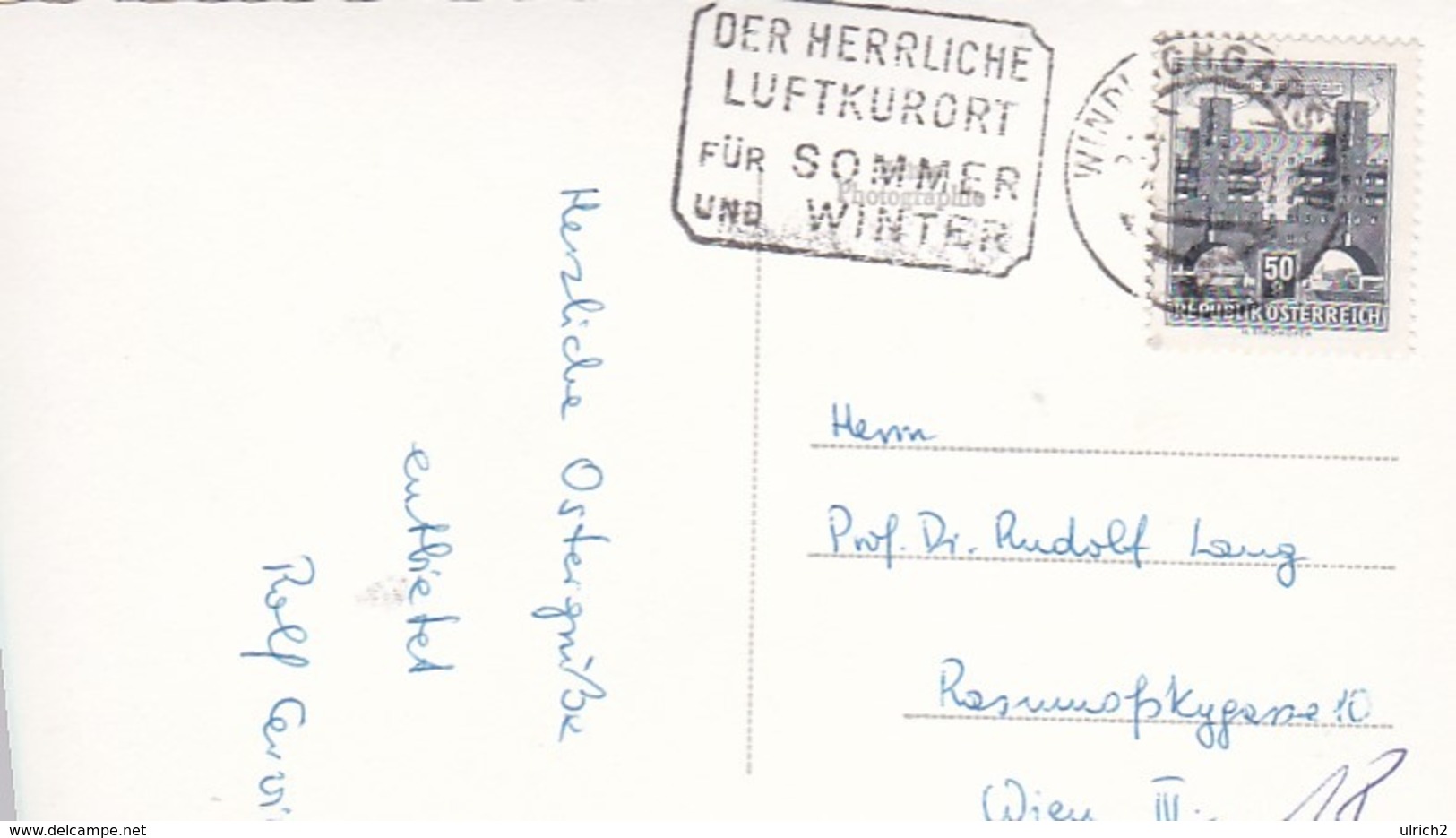 AK Windischgarsten M.d. Pyhrgas  - Werbestempel Luftkurort Winfischgarsten - Ca. 1965 (43508) - Windischgarsten