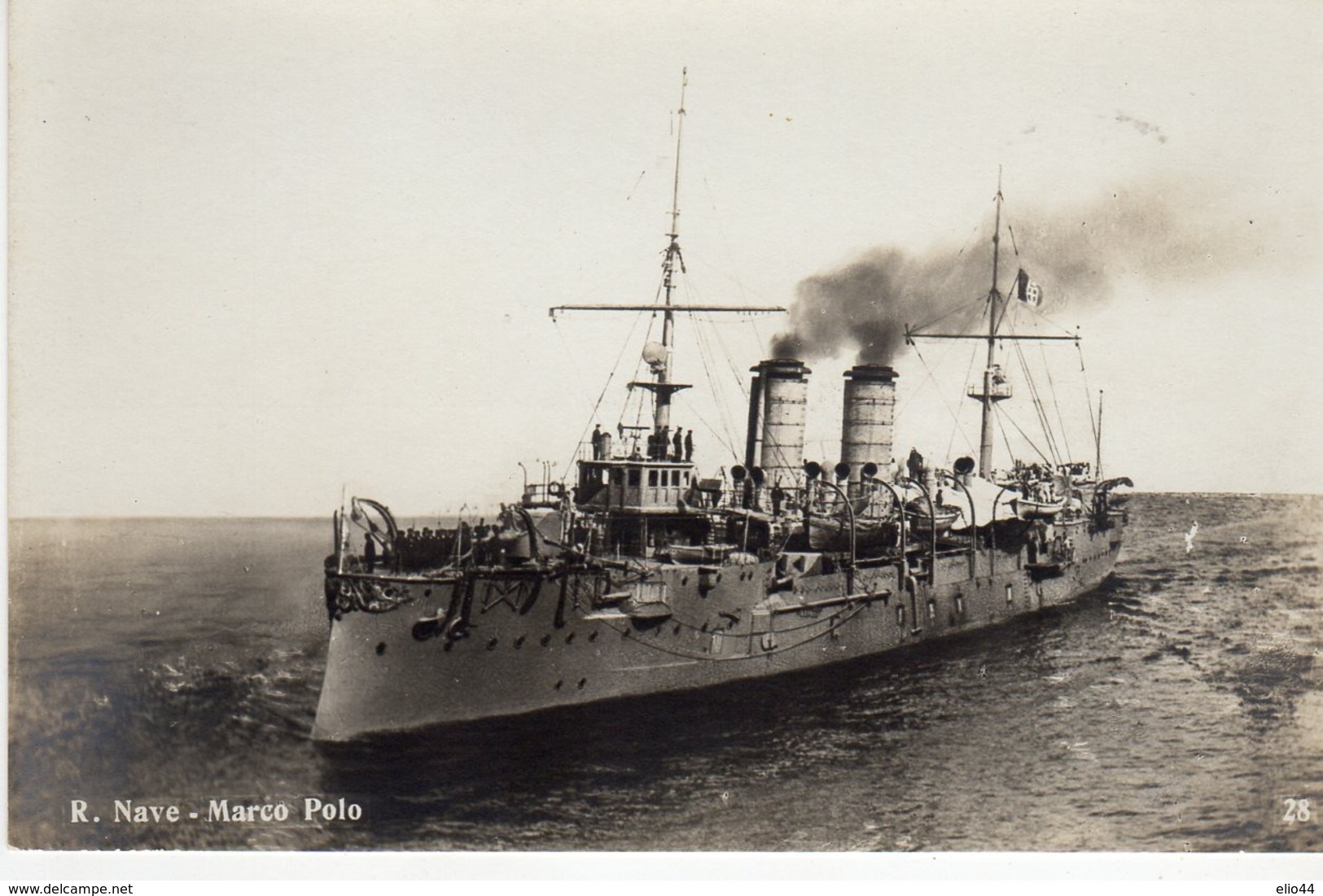 Tematica Trasporti - Barche/Guerra - R. Nave Marco Polo - - Guerra