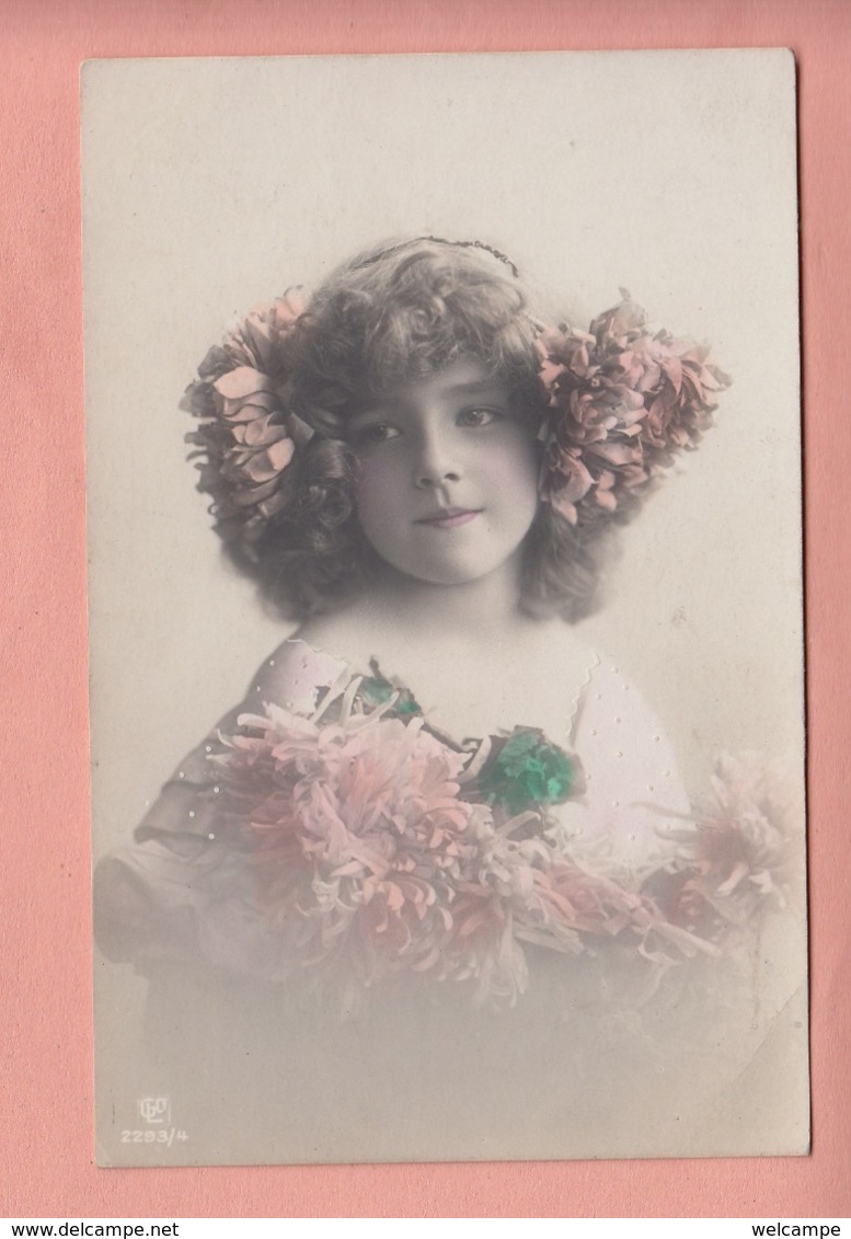 OLD PHOTO POSTCARD - CHILDREN - GIRL - FAMOUS GRETE REINWALD  (B) - Portretten