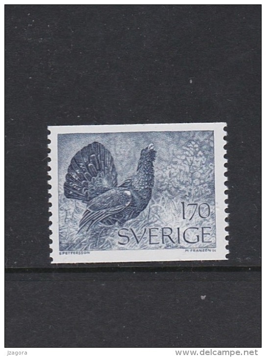 BIRD VOGEL OISEAU - COCK CAPERCAILLIE AUERHAHN - SWEDEN SUEDE SCHWEDEN 1975 - MNH - Cuckoos & Turacos