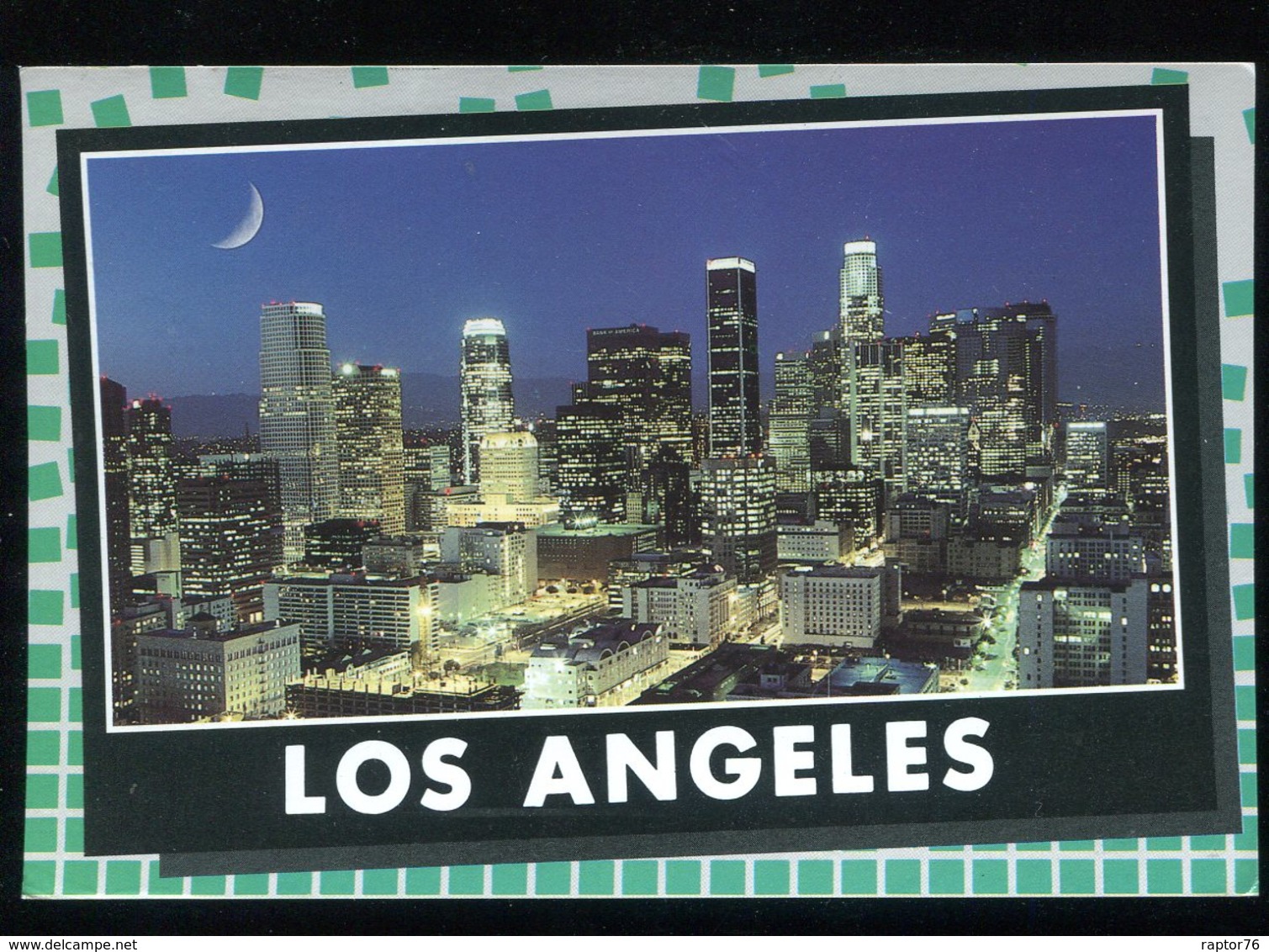 CPM Etats Unis LOS ANGEL7S A Crescent Moon Glows High Above The Illuminated City Of The Angels - Los Angeles