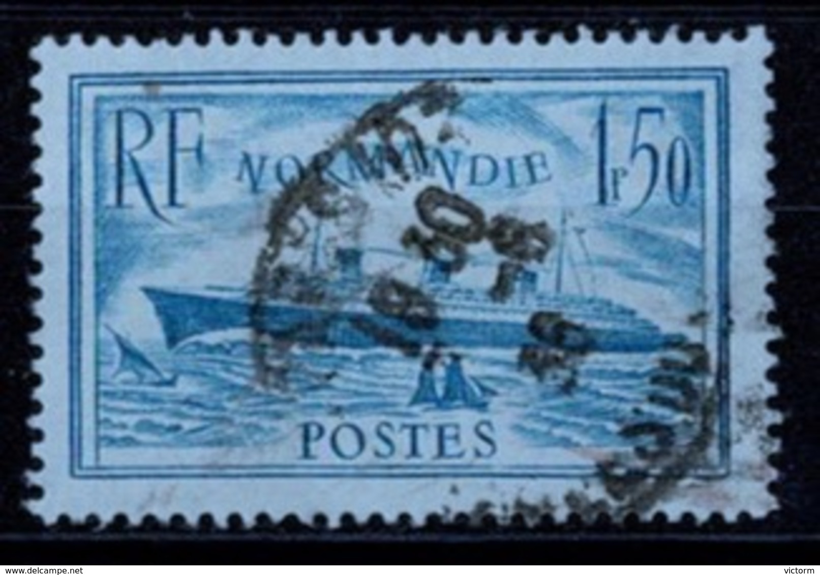 France 1935/36 - Paquebot Normandie - YT N°300 - Oblitéré - Sonstige & Ohne Zuordnung