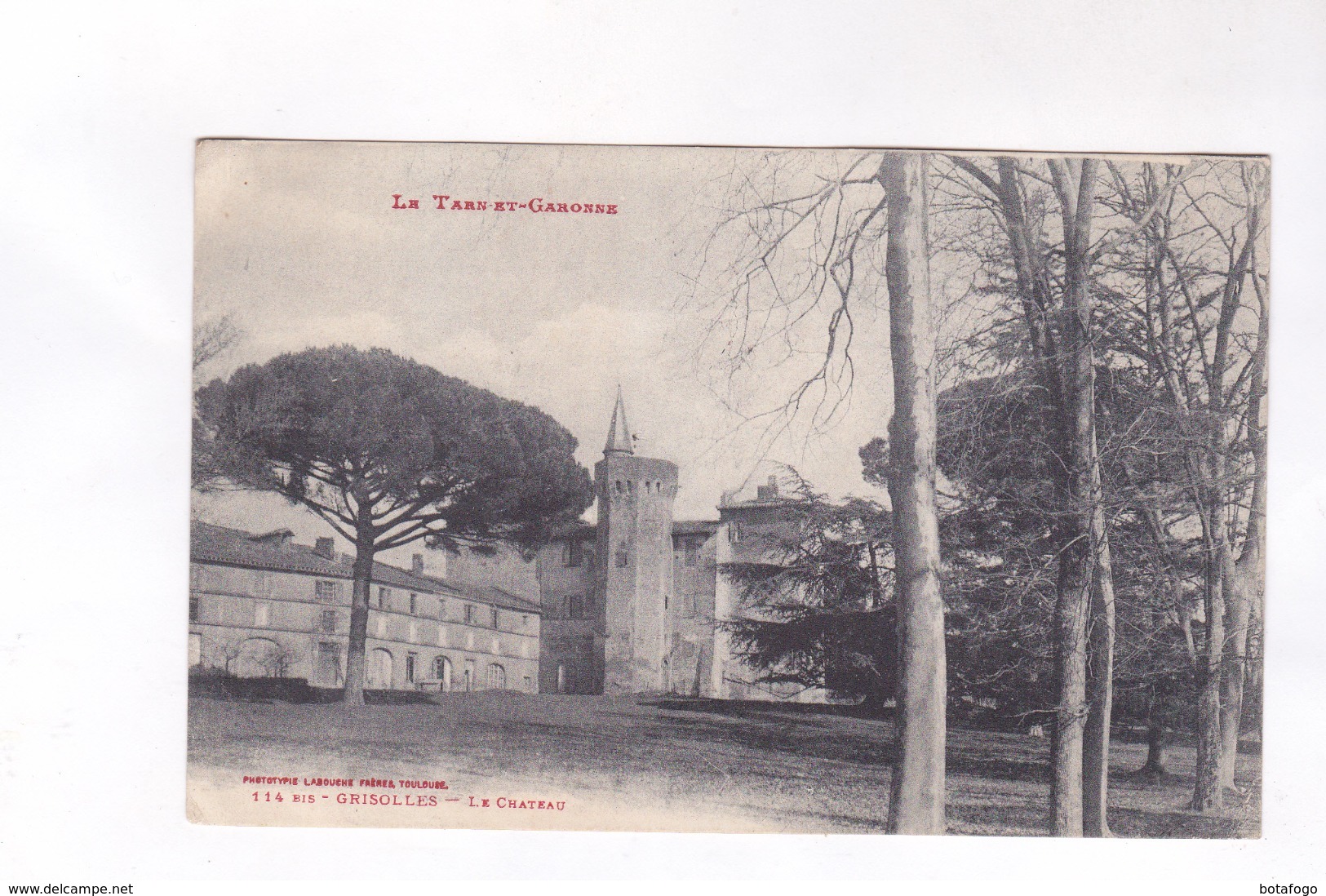 CPA DPT 82 GRISOLLES, LE CHATEAU En 1916! - Grisolles