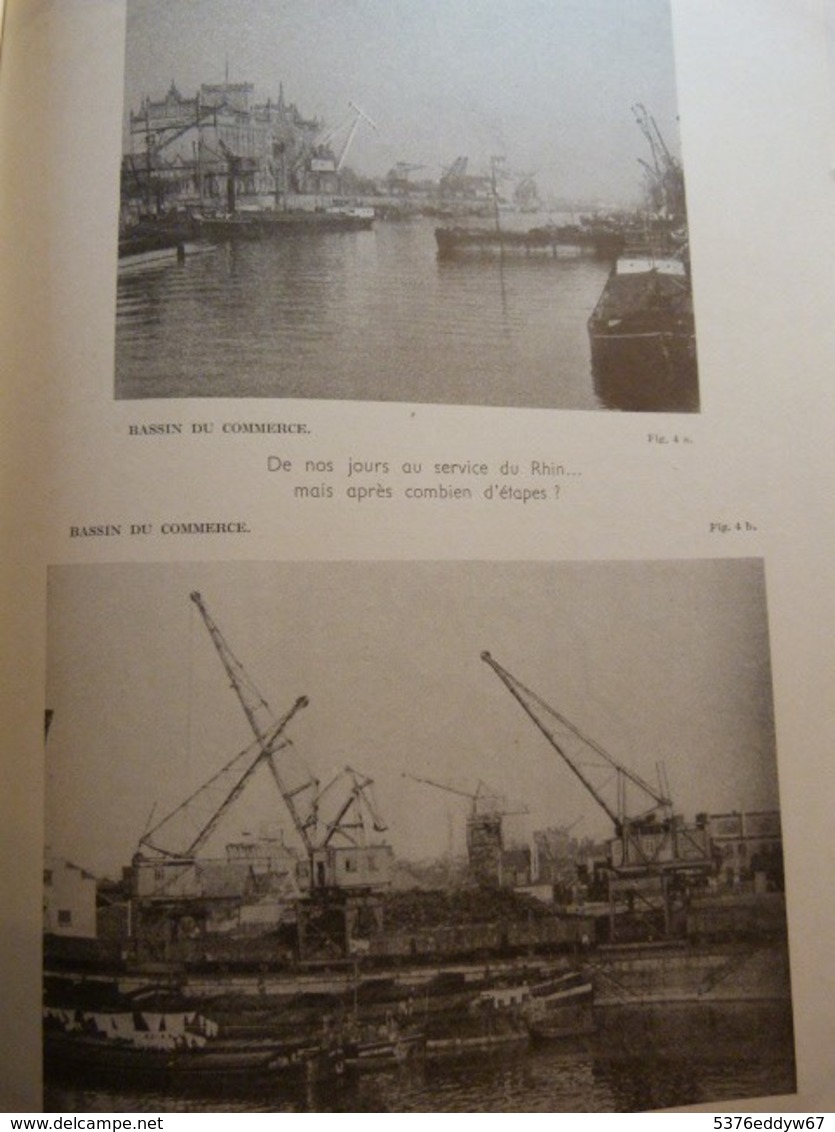 Les Ports De Strasbourg Et L'aventure De Nos Bateliers. Batellerie. Alsace - 1901-1940