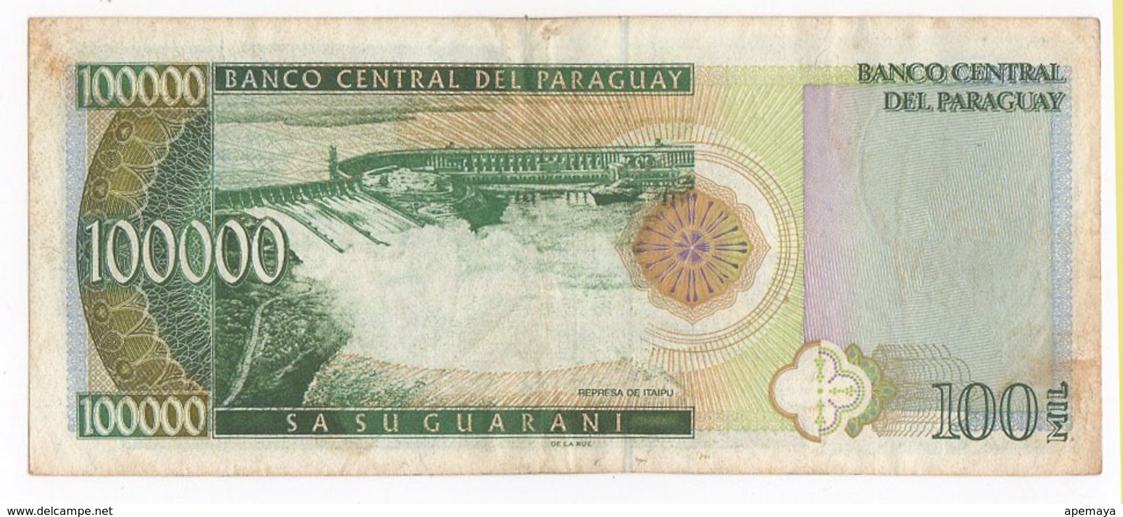 PARAGUAY 100000 GUARANIES P-219 - 1998 RARE ! - Paraguay