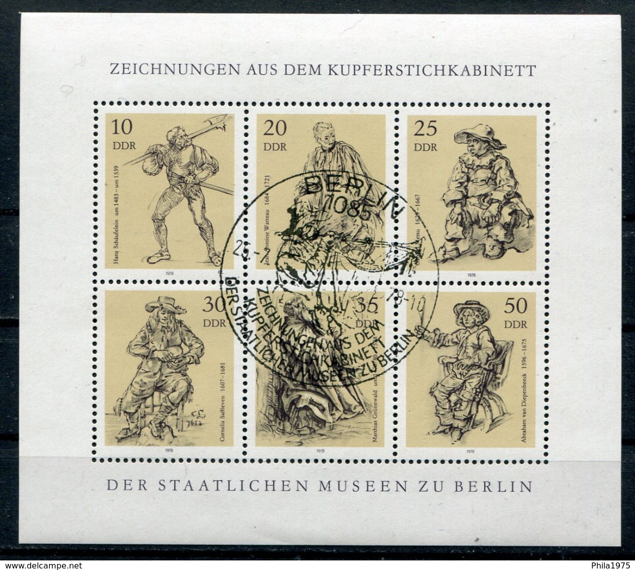 DDR Michel-Nr. 2347-2352 Kleinbogen Vollstempel - Sonstige & Ohne Zuordnung