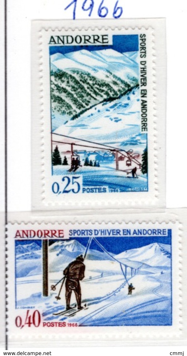 SPORT - OLYMPIC GAMES - 1966 - ANDORRA FRANCESE  -  Mi. Nr.  195/196 - NH - (6532-51) - Unused Stamps