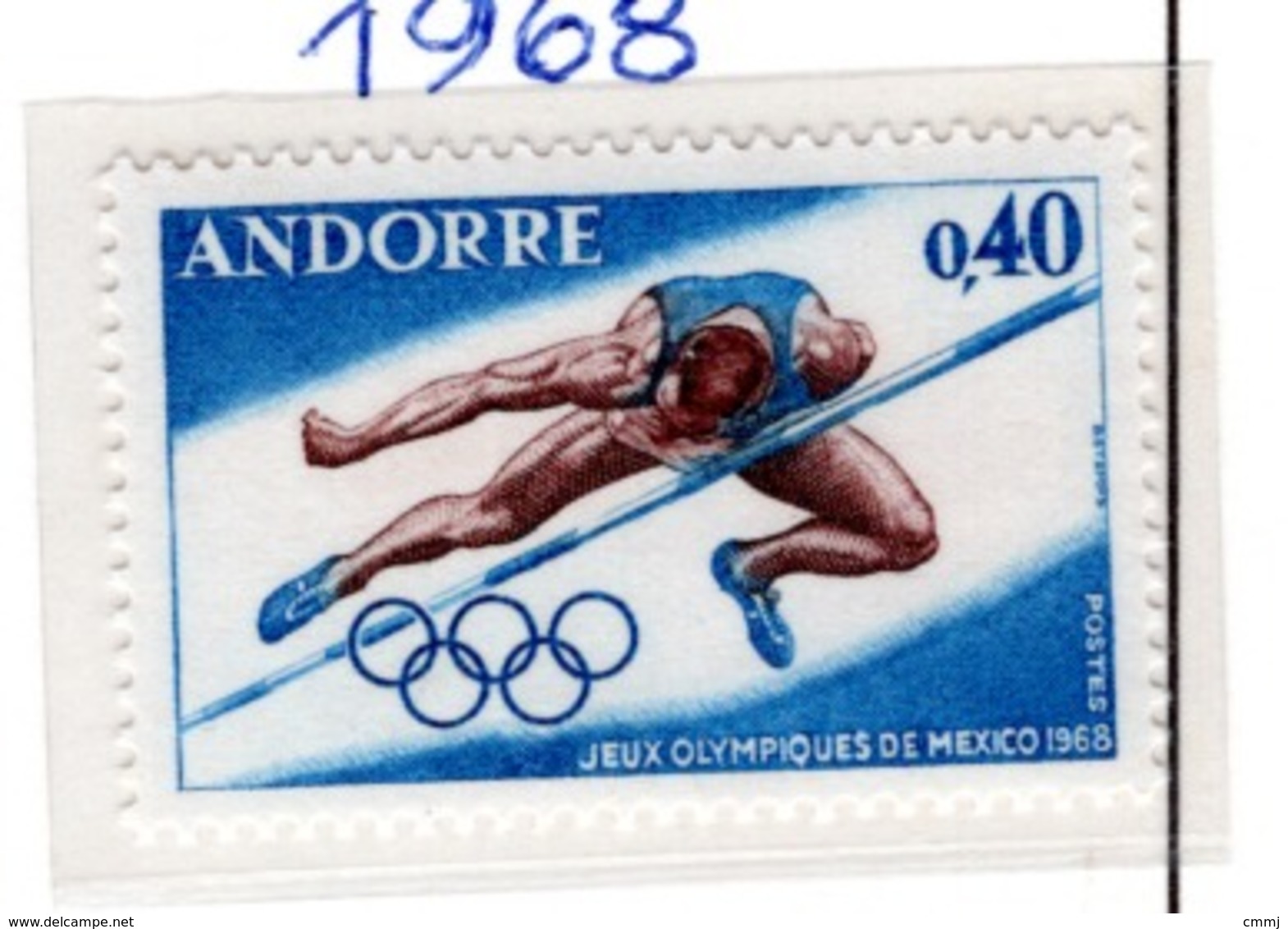 SPORT - OLYMPIC GAMES - 1968 - ANDORRA FRANCESE  -  Mi. Nr.  210 - NH - (6532-51) - Nuovi