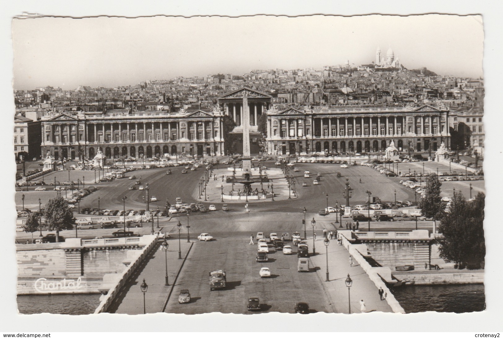 75 Paris N°16 Place De La Concorde En 1962 VOIR ZOOM Camion Citroën Et 2CV Dyna Panhard VW Käfer - Plazas