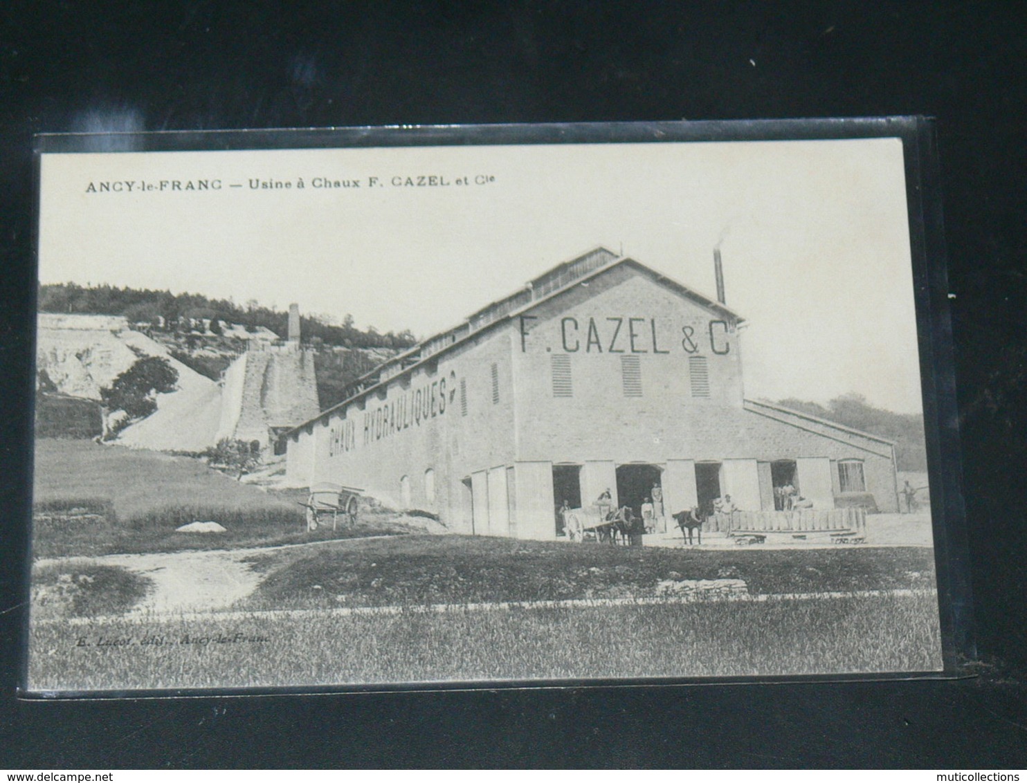 ANCY LE FRANC     1910 /  VUE  USINE A CHAUX  "" F CAZEL ""  ..  EDITEUR - Ancy Le Franc