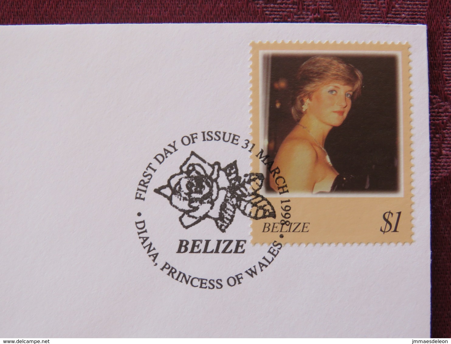 Belize 1998 FDC Cover - Lady Diana Princess Of Wales - Rose Flower - Royalties, Royals