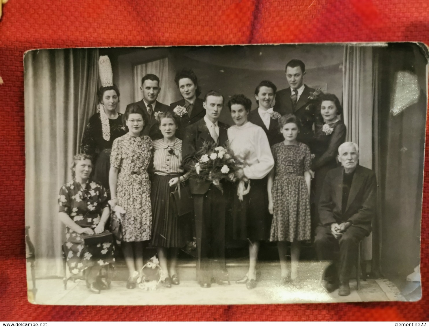 Carte Photo * Thème Costume Et Coiffe * Mariage  Le Grand à Quimper - Anonymous Persons