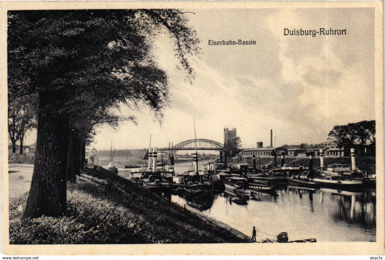 CPA AK Duisburg- Ruhrort- Eisenbahn Bassin GERMANY (901095) - Duisburg