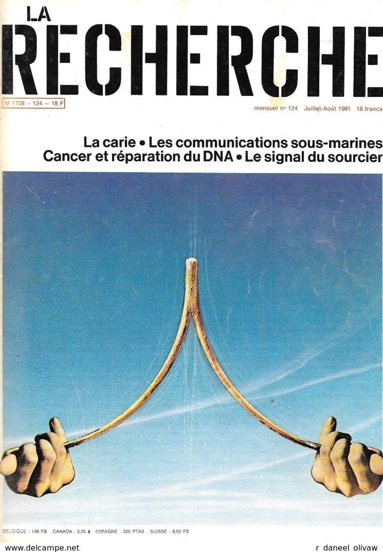 La Recherche N° 124 -  Juillet-août 1981 (TBE+) - Scienza