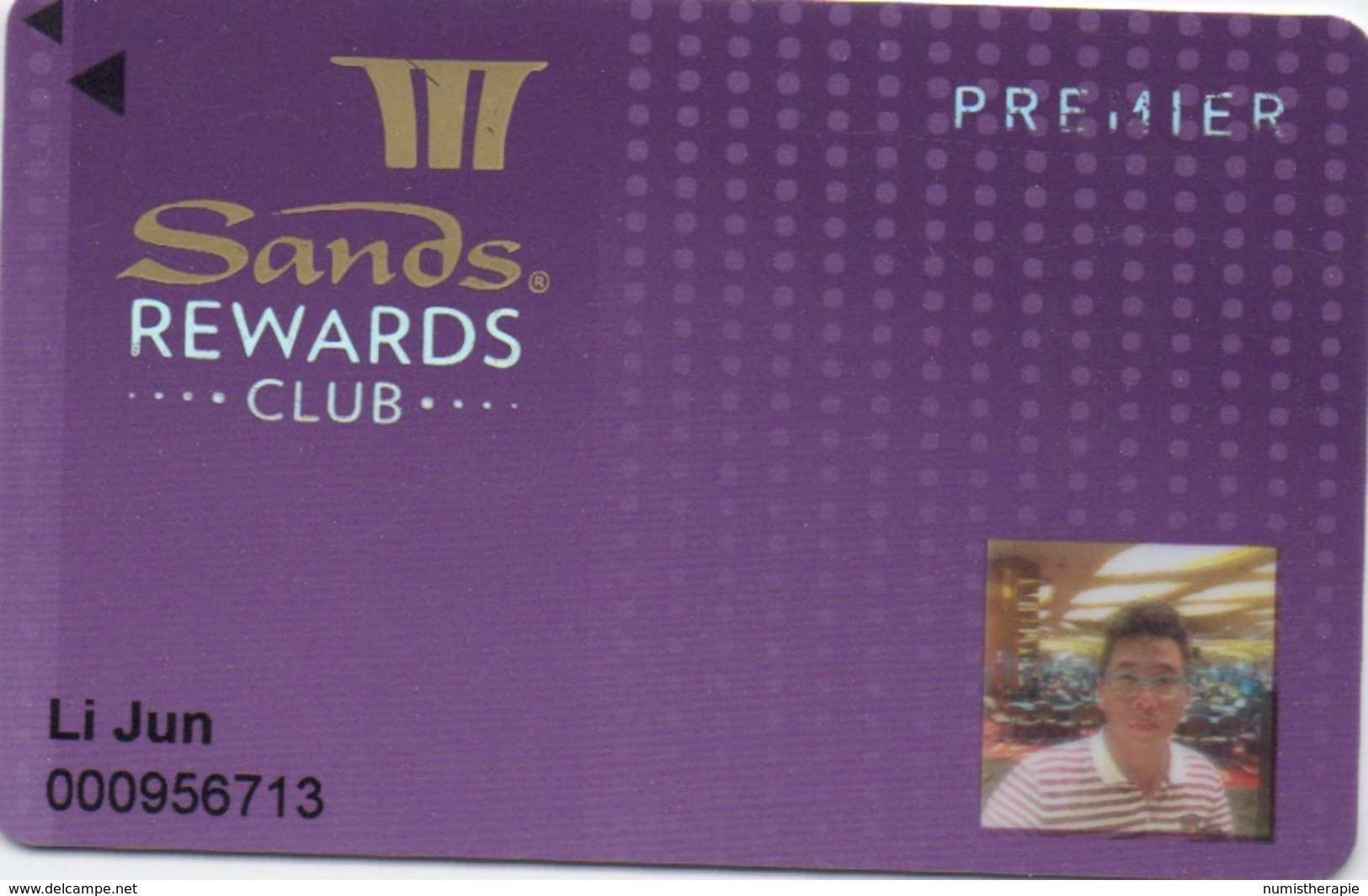 Carte Casino : Sands Rewards Club : Marina Bay Sands Singapore Singapour - Casino Cards