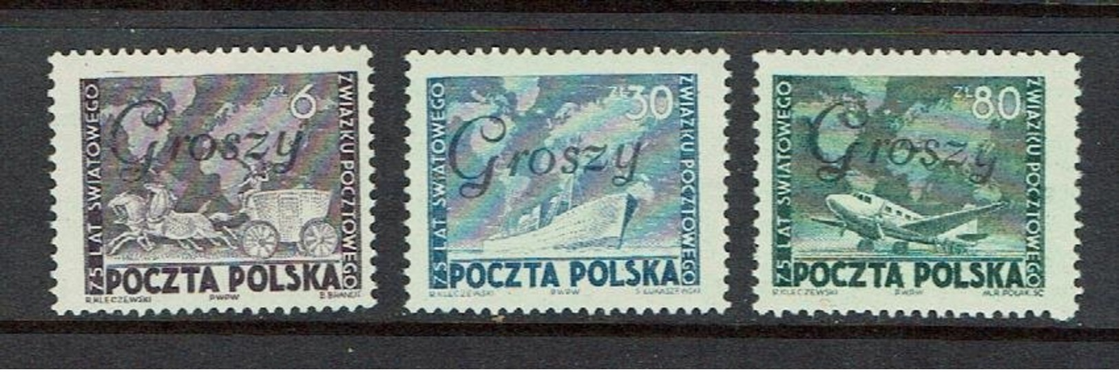 POLAND...MNH...scarce "Groszy" Overprint...1950's - Unused Stamps