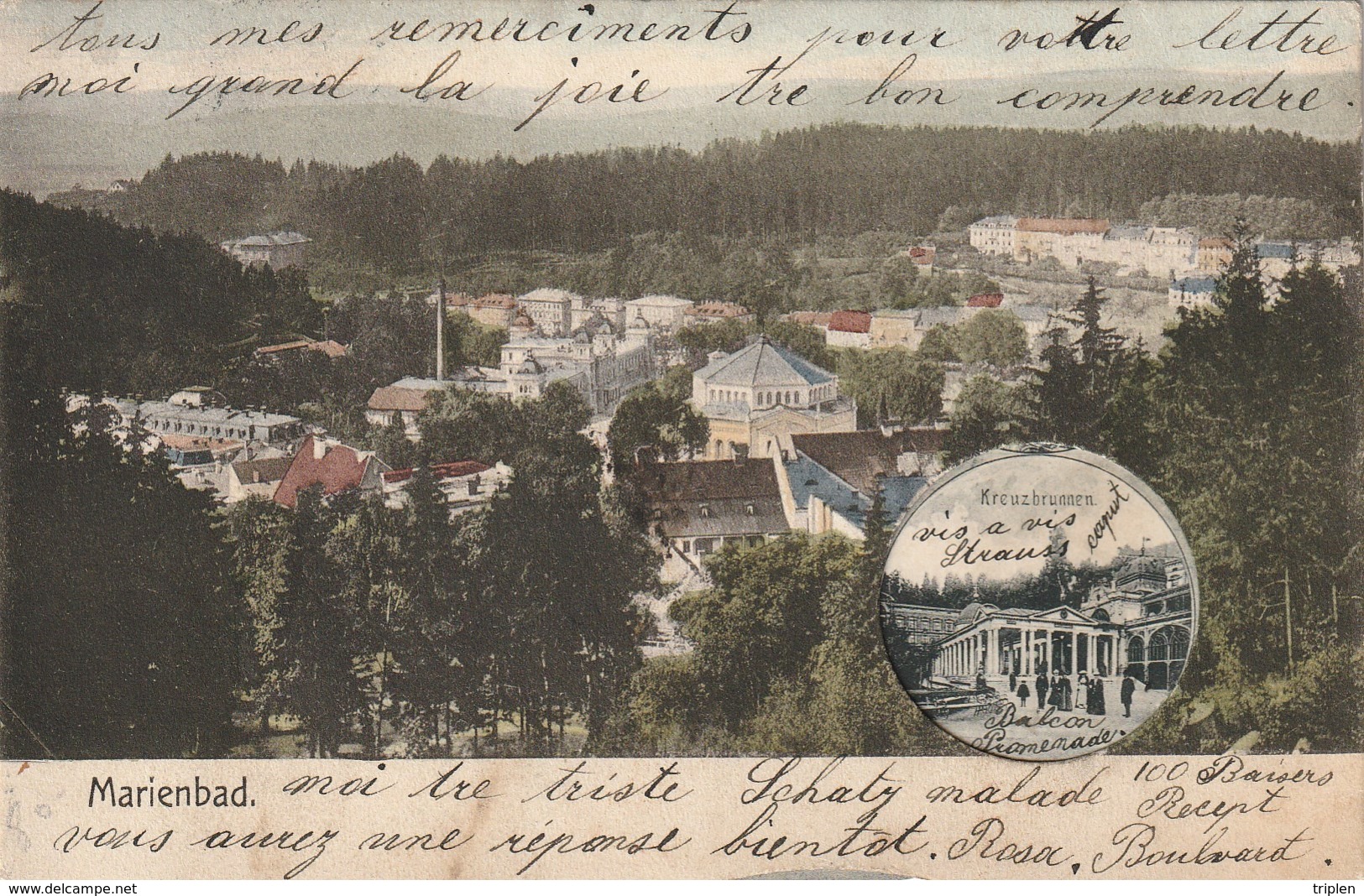 Marienbad - Carte à Système - Revolverkarte - Tschechische Republik