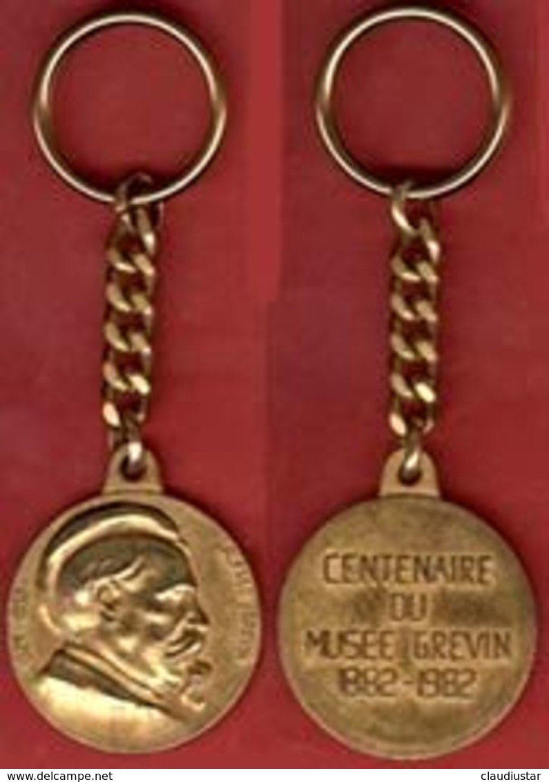 ** PORTE - CLEFS  CENTENAIRE  Du  MUSEE  GREVIN  1882 - 1982 ** - Key-rings