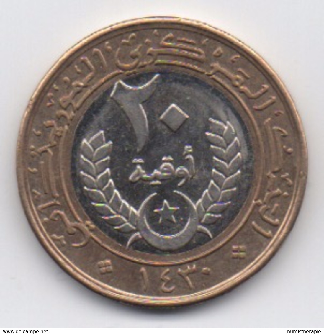 Mauritanie : 20 Ougiya 2009 BIMETAL (Diamètre 26 Mm) - Mauritania