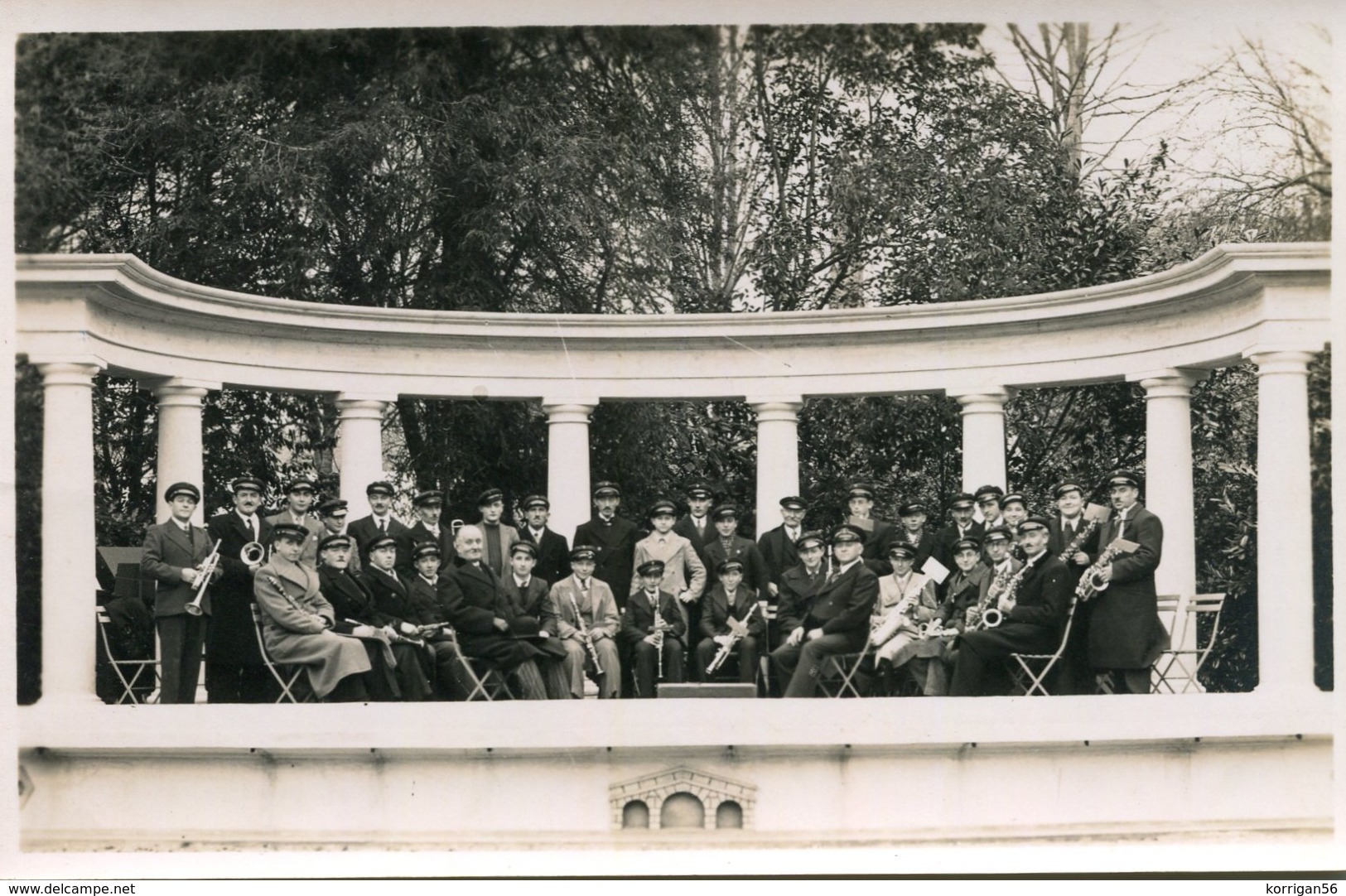 PONTIVY **** FANFARE SAINTE CECILE " EN 1936   **** CARTE PHOTO **** - Pontivy