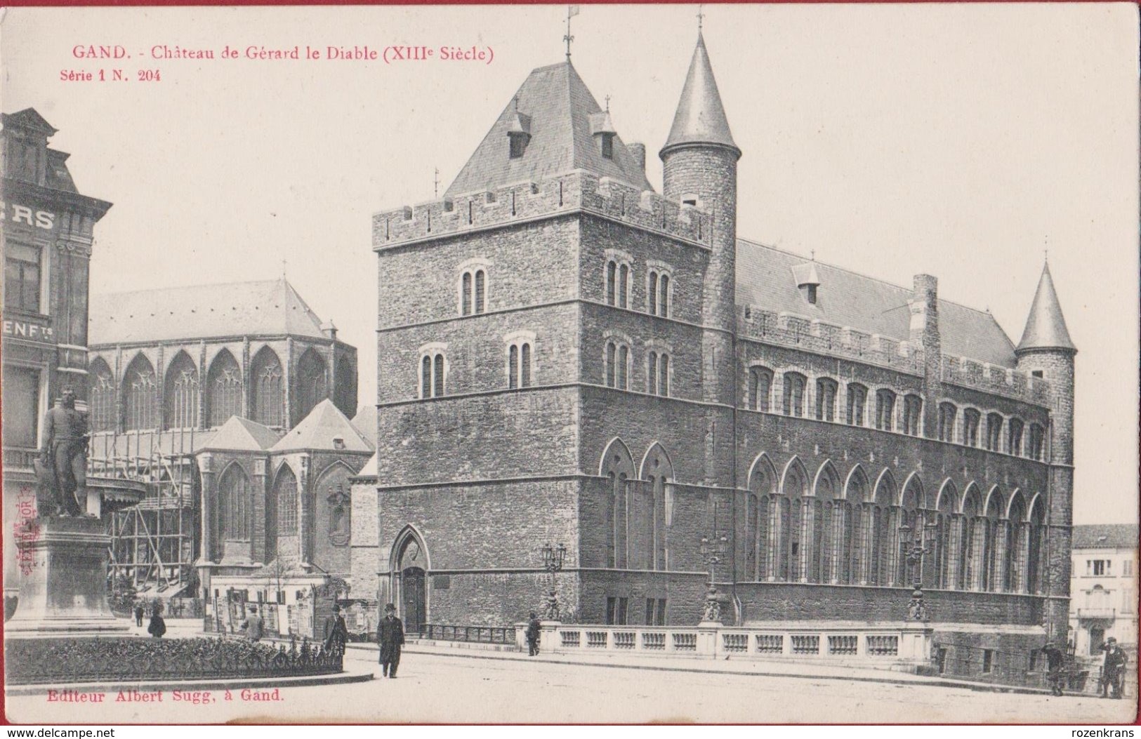 Gent Gand Chateau De Gerard Le Diable Gerard De Duivelsteen Geanimeerd Sugg Serie 1 Nr. 204 (In Goede Staat) - Gent