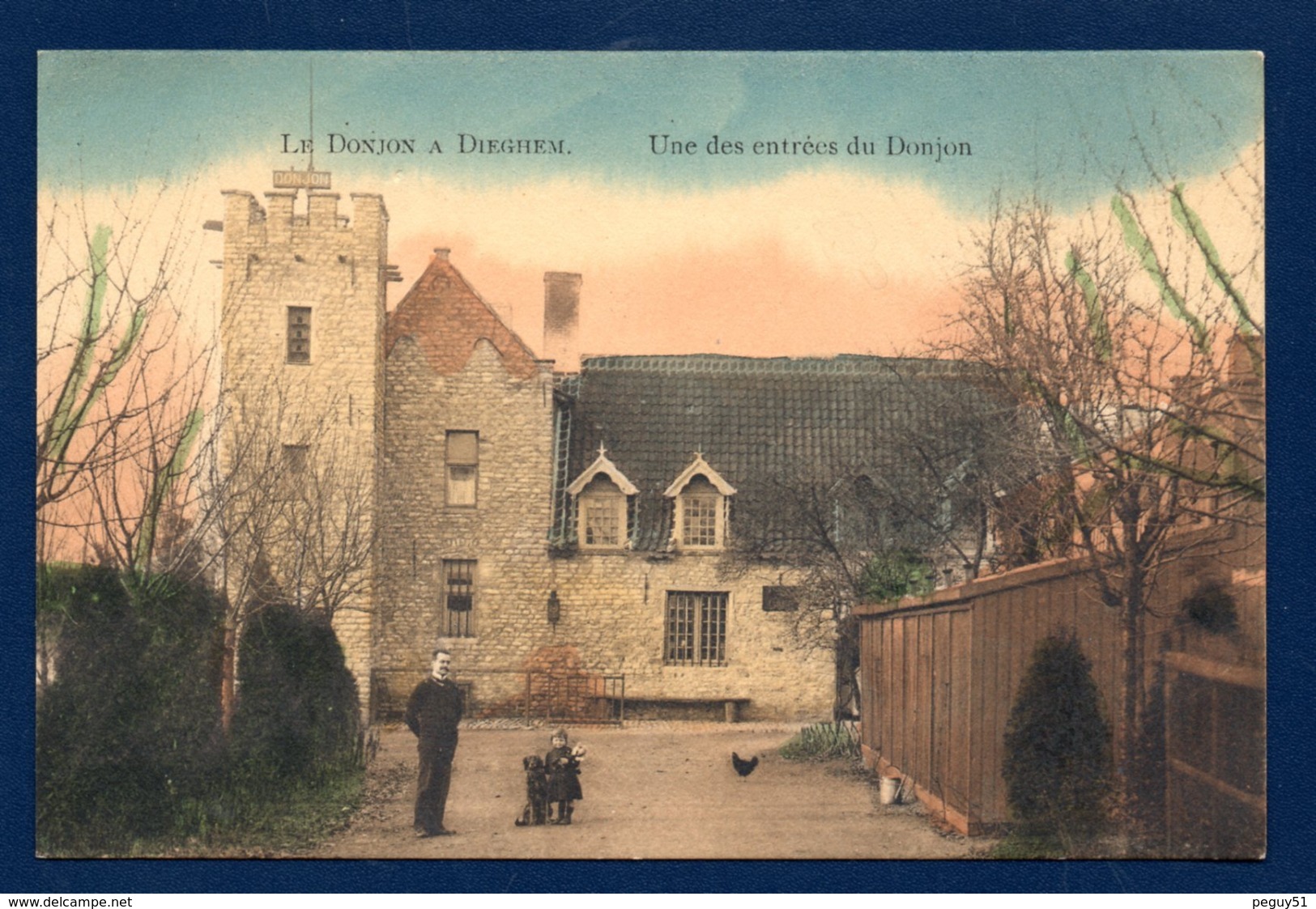 Diegem ( Machelen). Le Donjon, Une Des Entrées. Pension De Famille ( Ed. De Wael). - Diegem