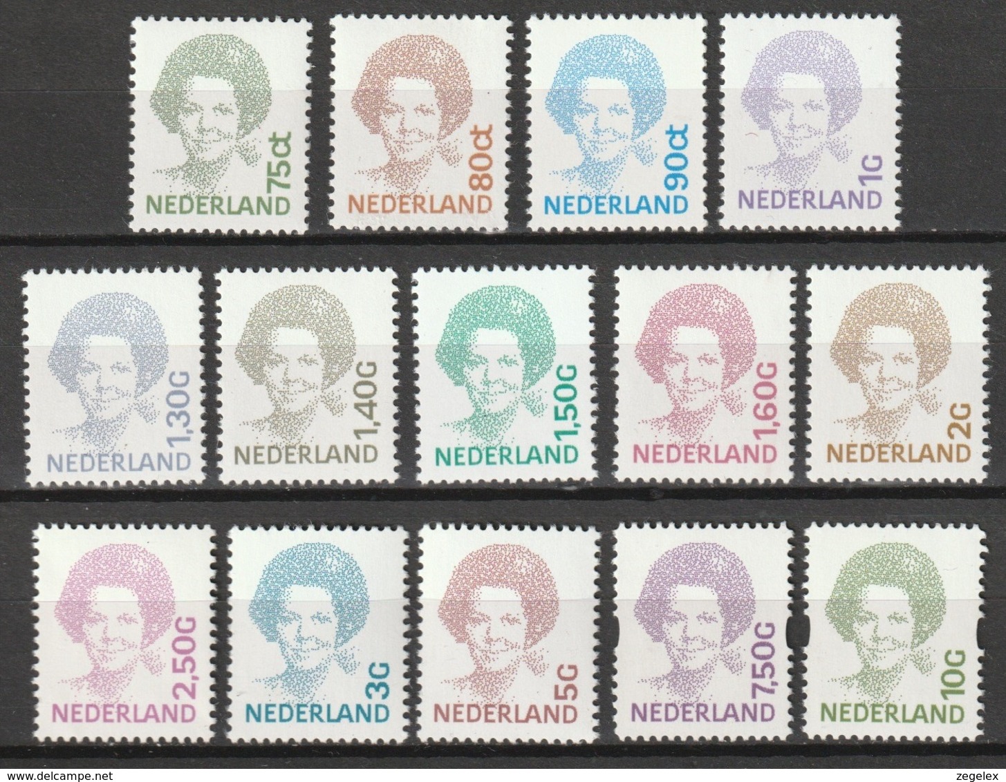 1991-2001 Beatrix NVPH 1488-1501 En 1581+1582 Postfris/MNH/** - Ongebruikt