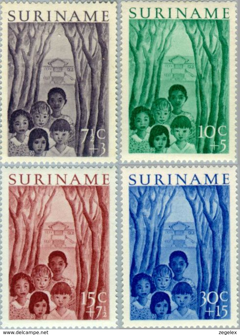 Suriname 1954 Jeugdwerk - NVPH 312 MH* Ongestempeld Met Plakker - Hinged - Suriname ... - 1975