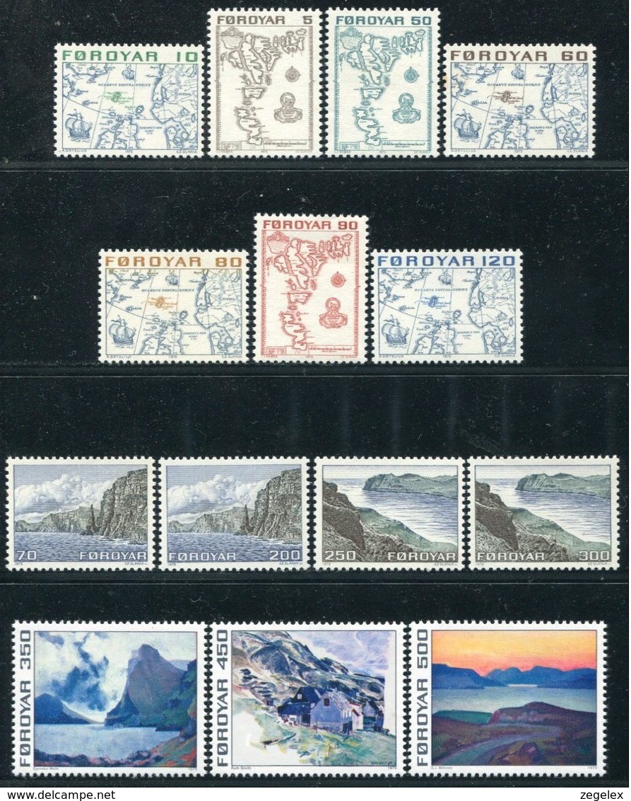 Foroyar, Faeroer 1975 Year - Complete - MNH/**/Postfrisch. - Faeroër