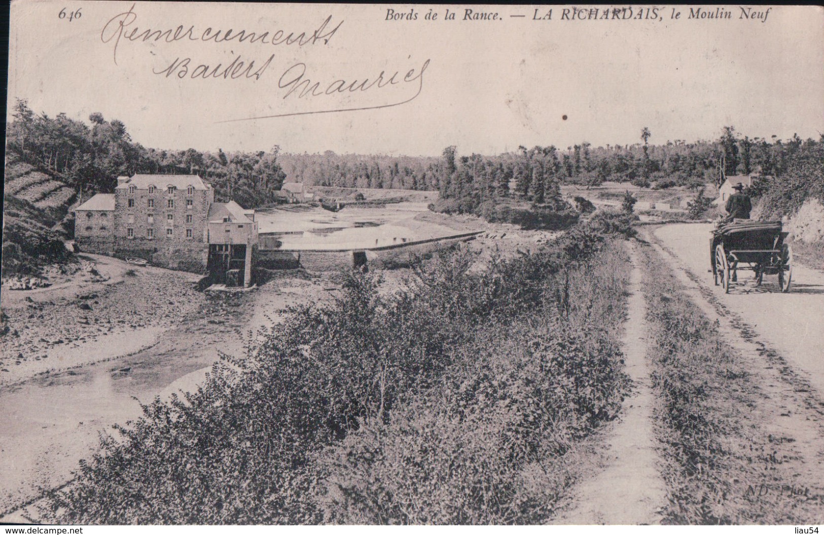 LA RICHARDAIS, Le Moulin Neuf (1907) - Autres & Non Classés