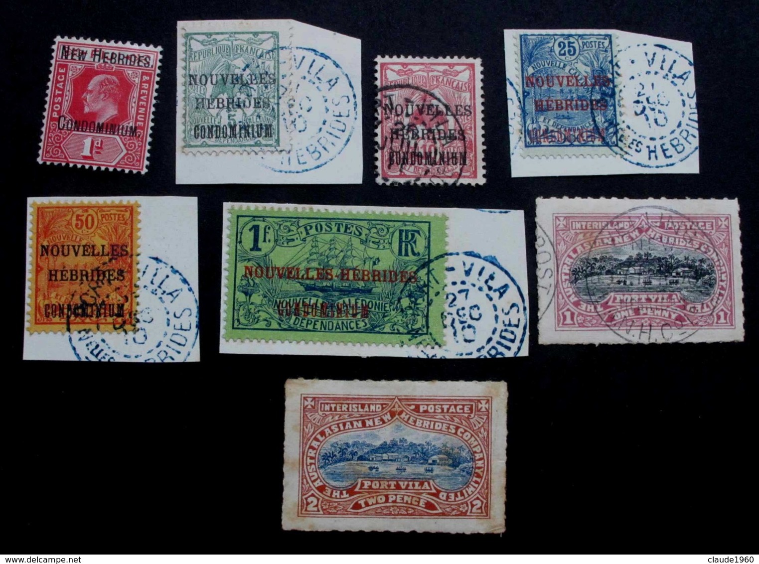 Nouvelles Hébrides 1908 1910 Et Port Vila - Used Stamps