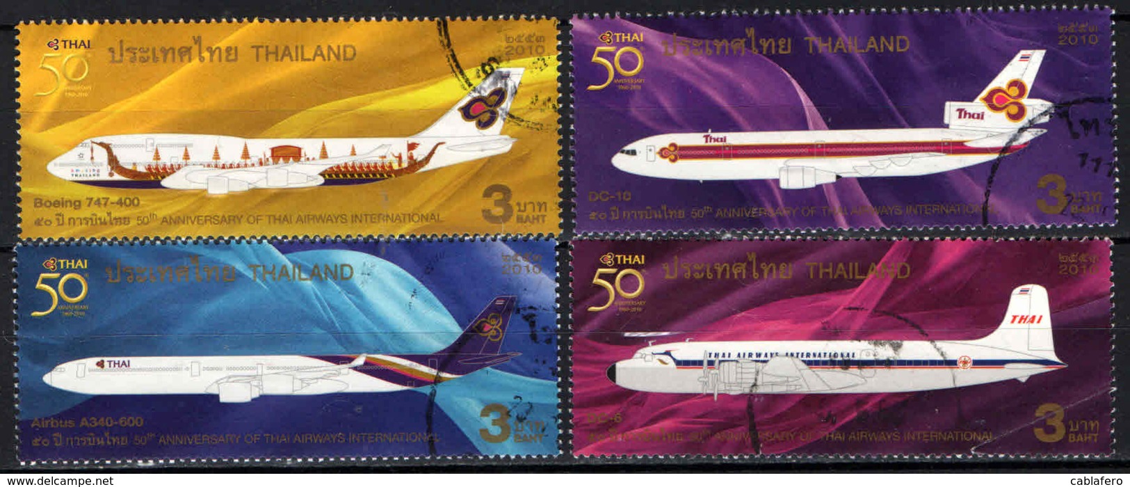 TAILANDIA - 2010 - 50° ANNIVERSARY OF THAI AIRWAYS INTERNATIONAL - USATI - Tailandia