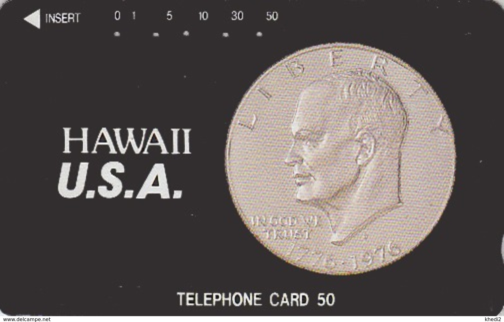Télécarte Japon / 110-51050 - Pièce De Monnaie HAWAII - COIN Japan Phonecard / USA Related - MÜNZE - 516 - Timbres & Monnaies