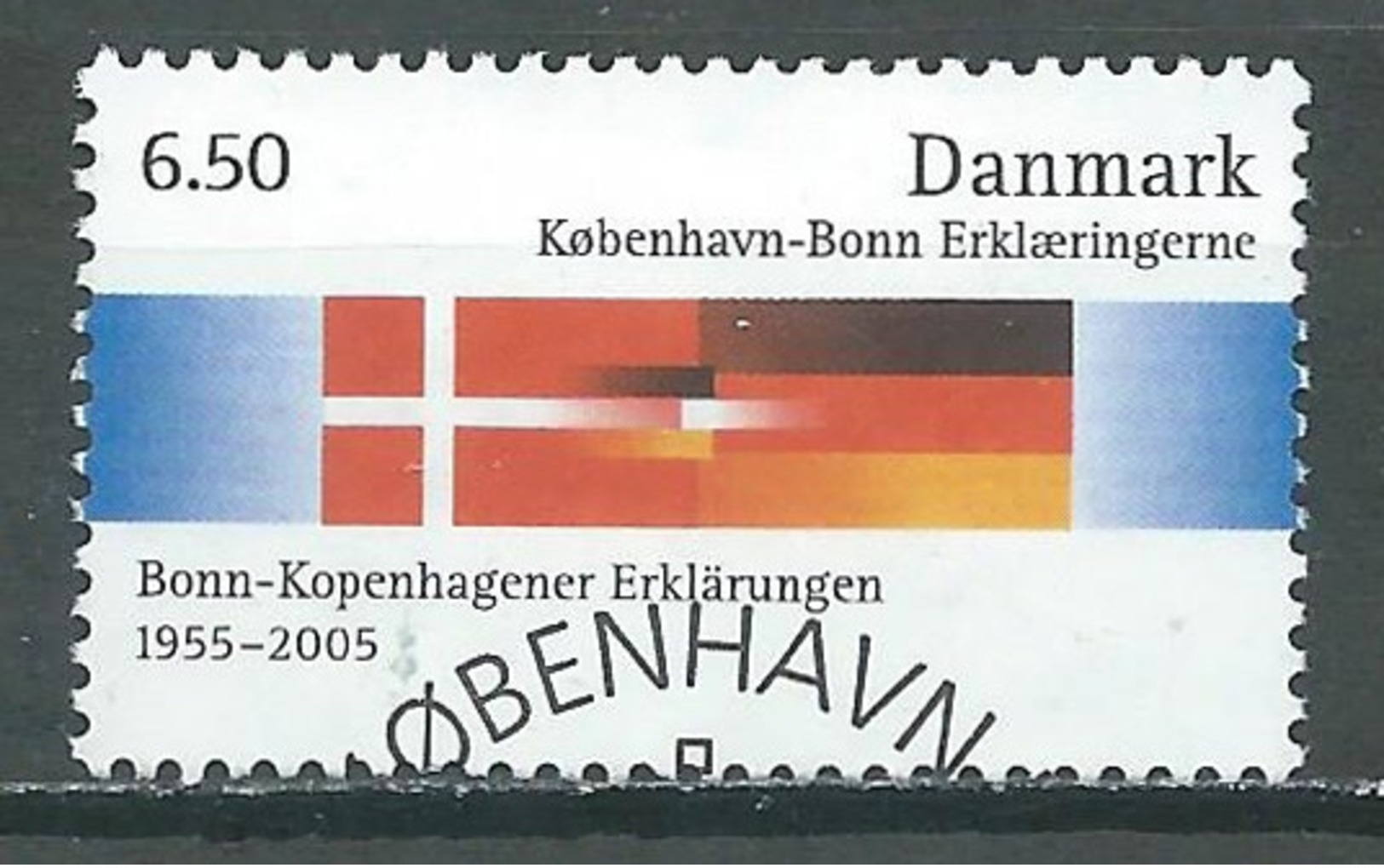 Danemark YT N°1403 Déclaration Copenhague-Bonn (Emission Commune Danemark-Allemagne) Oblitéré ° - Oblitérés