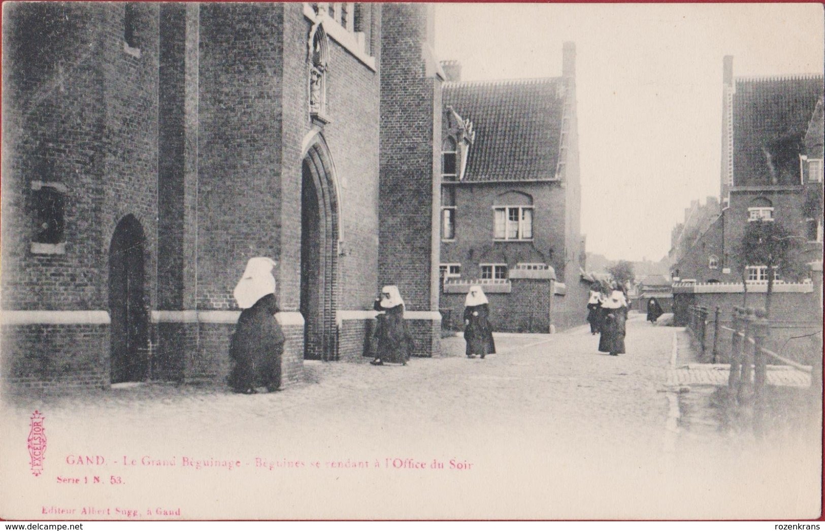 Gent Gand Le Grand Beguinage Beguines Sint-Amandsberg Groot Begijnhof Begijnen Gaan Naar De Kerk Sugg Serie 1 Nr. 53 - Gent